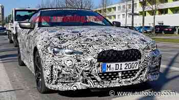 Here's what the giant kidney grille looks like on a BMW 4 Series Convertible