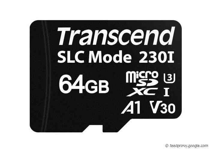 Transcend MicroSDXC cards with SLC caching for increased burst write speeds introduced