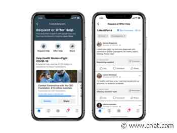 Facebook rolls out tool to make it easier to help during the coronavirus outbreak     - CNET