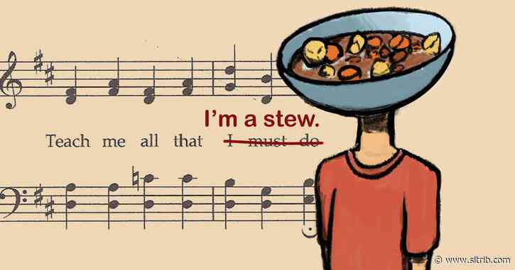 ‘Parents kind of weird’? ‘No toilet paper here?’ Those aren’t the lyrics of popular LDS hymns, but some sing them that way.