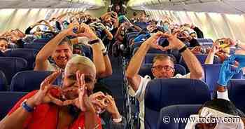 Inspiring photo shows medical workers flying to New York to fight coronavirus