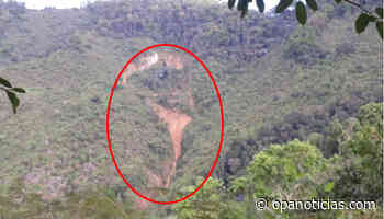 Montaña en Tello está a punto de generar una tragedia - Opanoticias