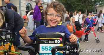 Little boy with cerebral palsy needs help to buy special aid to help him walk