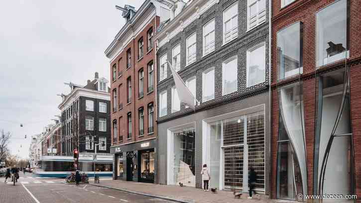 UNStudio creates pixelated facade for Louis Vuitton store from glass and steel bricks