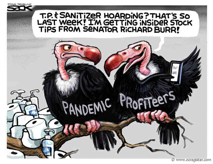 Coronavirus pandemic profiteers: Political Cartoons