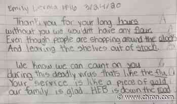 10-year-old San Antonio girl writes poem thanking H-E-B employees for their hard work