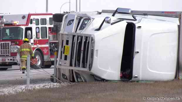 1 seriously injured following single-vehicle crash on Stoney Trail