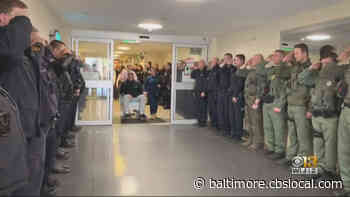 ‘Welcome Back, Dave!’ | Baltimore County Police Officer Shot In Line-Of-Duty While Serving Warrant Returns To Work - CBS Baltimore