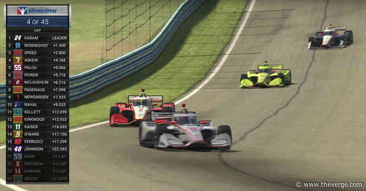 NBC will broadcast IndyCar’s virtual replacement races on TV