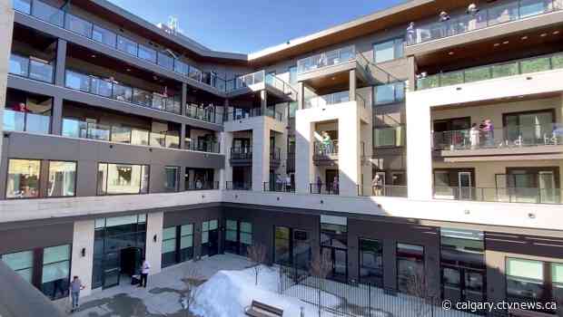 Seniors care facility staff come up with safe, imaginative ways to keep residents socially active