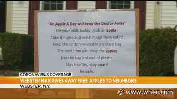 Webster man gives out free apples to neighbors during coronavirus pandemic