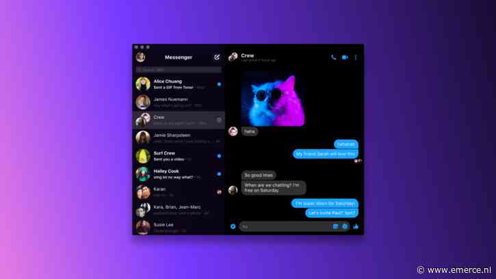 Mac en Windows apps voor Facebook Messenger