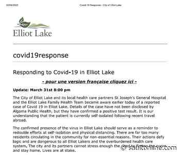 APH Silent on Elliot Lake COVID-19 Case