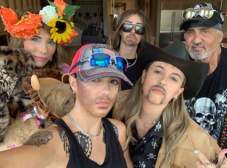 Sylvester Stallone and His Family Dress Up as Tiger King Stars: It's 'Taken Over'