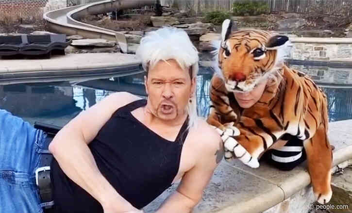 Jenny McCarthy and Donnie Wahlberg Recreate Joe Exotic Music Video: 'Quarantine Craziness!'