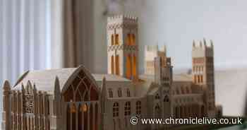 This incredible model of Durham Cathedral made is from 2,000 matchsticks