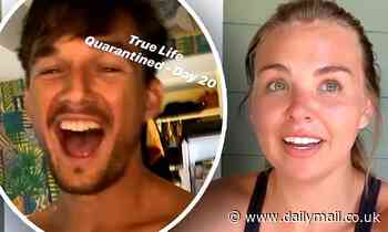 Hannah Brown back home in Alabama leaving Tyler Cameron to continue quarantine in Florida