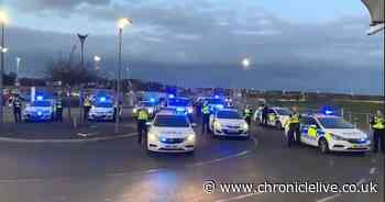 Watch police officers come together outside hospital for amazing NHS tribute