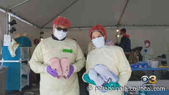 Coronavirus Latest: Medical Workers Receive ‘Sneaky’ Surprise From Philadelphia-Based Sneaker Company - CBS Philly