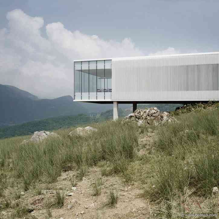 C+ Architects perches glass restaurant above dramatic mountain landscape