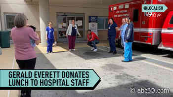 Gerald Everett donates lunch to hospital staff