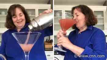 Renowned chef Ina Garten makes a giant cocktail for one