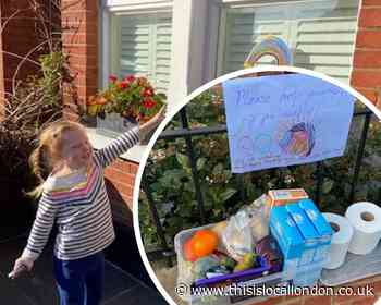 Neighbours in high spirits after Colliers Wood girl does her bit during coronavirus outbreak