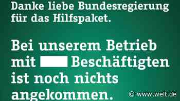 Dieses Plakat zeigt die Verzweiflung des deutschen Mittelstands