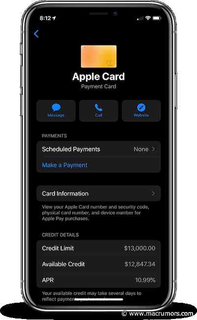 Apple Card's Base APR Lowered to 10.99% for Some Cardholders
