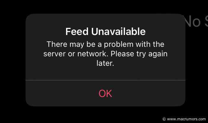 Apple News Currently Down for Some Users [Updated]