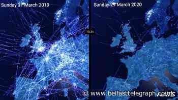 UK air traffic down by almost 90% compared with last year