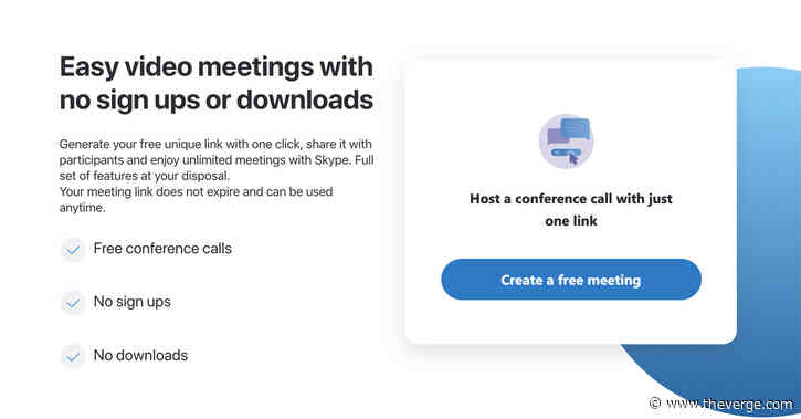 Skype creates link-based calling without requiring the app or an account