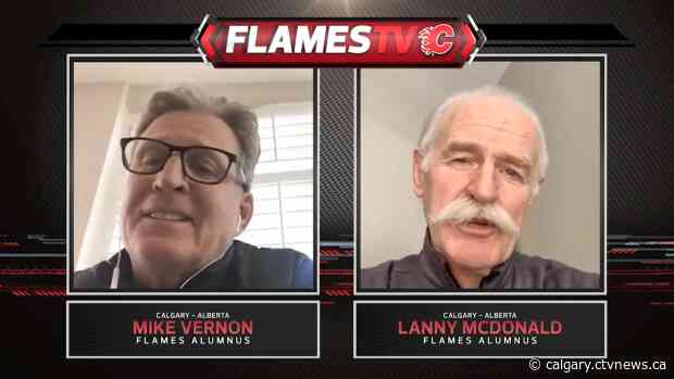 'He just squealed in delight': Flames legends send birthday greeting to 10-year-old Calgary boy