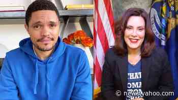 Gov. Gretchen Whitmer wears 'That Woman from Michigan' T-shirt on 'The Daily Show with Trevor Noah'