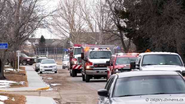 Vulcan kids celebrating loud flashy birthdays thanks to local firefighters