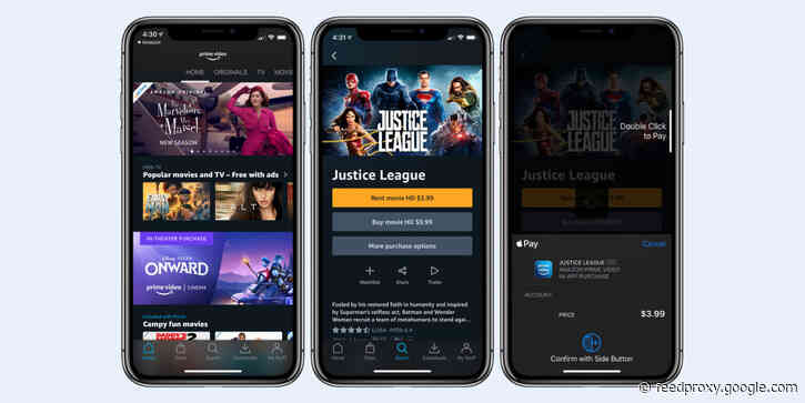 Amazon Prime Video now lets users buy TV shows and movies in the app, seemingly struck special deal with Apple