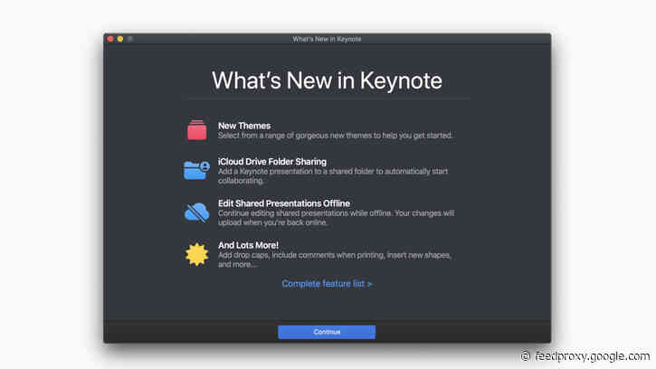 Apple updates iWork for Mac with iCloud Drive folder sharing, new themes, and more