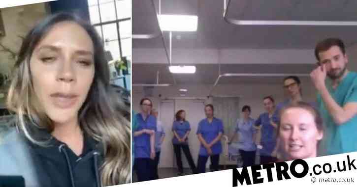 Victoria Beckham thanks NHS staff in Scotland for their hard work battling coronavirus in touching video call
