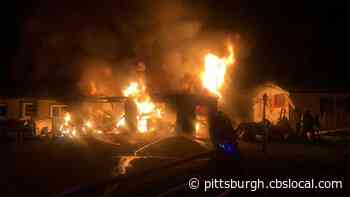 Crews Respond To Large Garage Fire In Washington Township