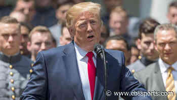 President Trump holds call with sports commissioners, reportedly hopes to have fans back by Aug. or Sept.