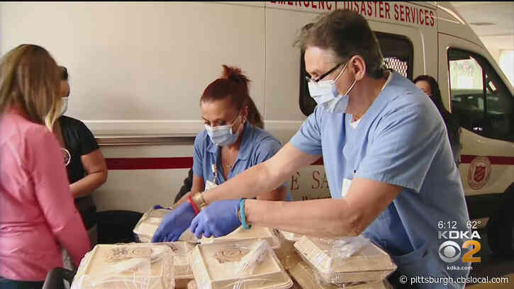 Salvation Army Donates Meals For Healthcare Workers At Mon Valley Hospital