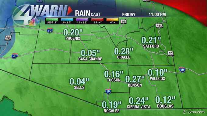 Rain and cooler will return on Wednesday