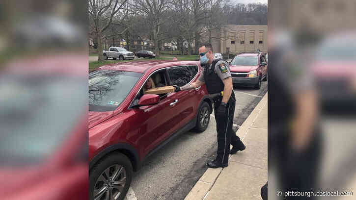 Allegheny County Police Distribute Over 300 Pizzas To Wilmerding Residents