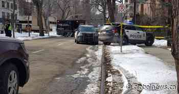Man taken to hospital after being hit by police vehicle following chase in Edmonton