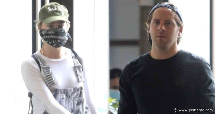 Margot Robbie Covers Up in Bandana Mask While Shopping with Husband Tom Ackerley
