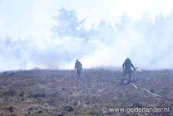 Flink stuk heide in brand bij Rozendaal