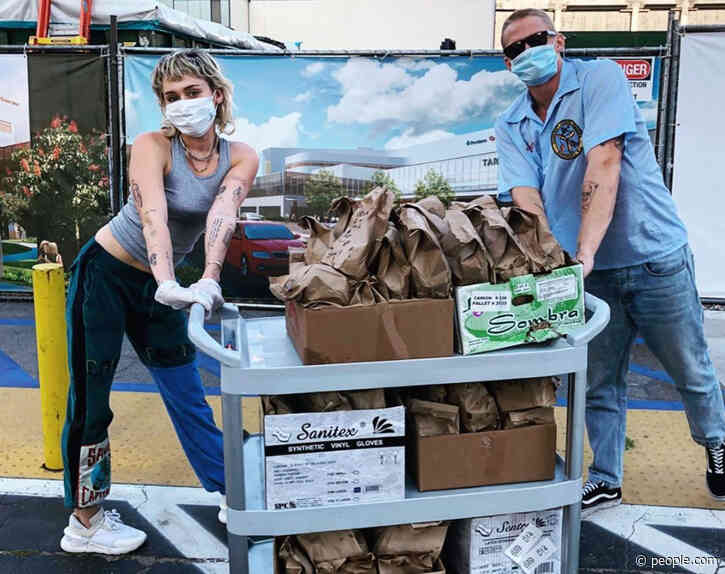 Miley Cyrus and Cody Simpson Deliver Tacos to Healthcare Workers amid Coronavirus Pandemic