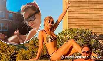 Laura Whitmore compares her recent holiday with Iain Stirling to sunbathing in her garden