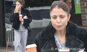Bethenny Frankel steps out for coffee in her pajamas in the Hamptons