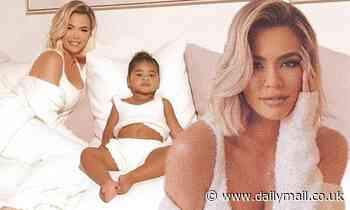 Khloe Kardashian cuddles up to her adorable  daughter True as she isolates with ex Tristan Thompson